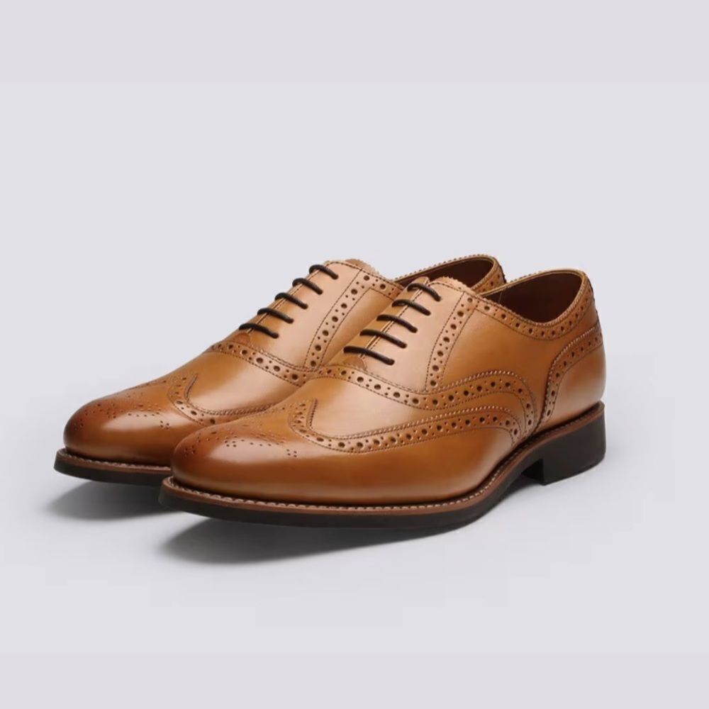 Grenson Dylan Wing Tip Oxford Brogue Leather Goodyear Welted Men’s UK 6.5 US 7.5
